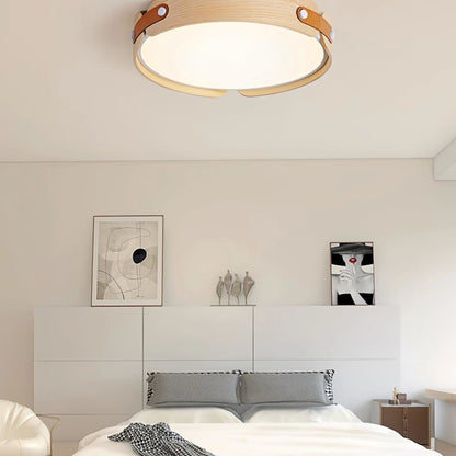 Scandinavian Iron Slim Low-Profile Ceiling Light 1-Light