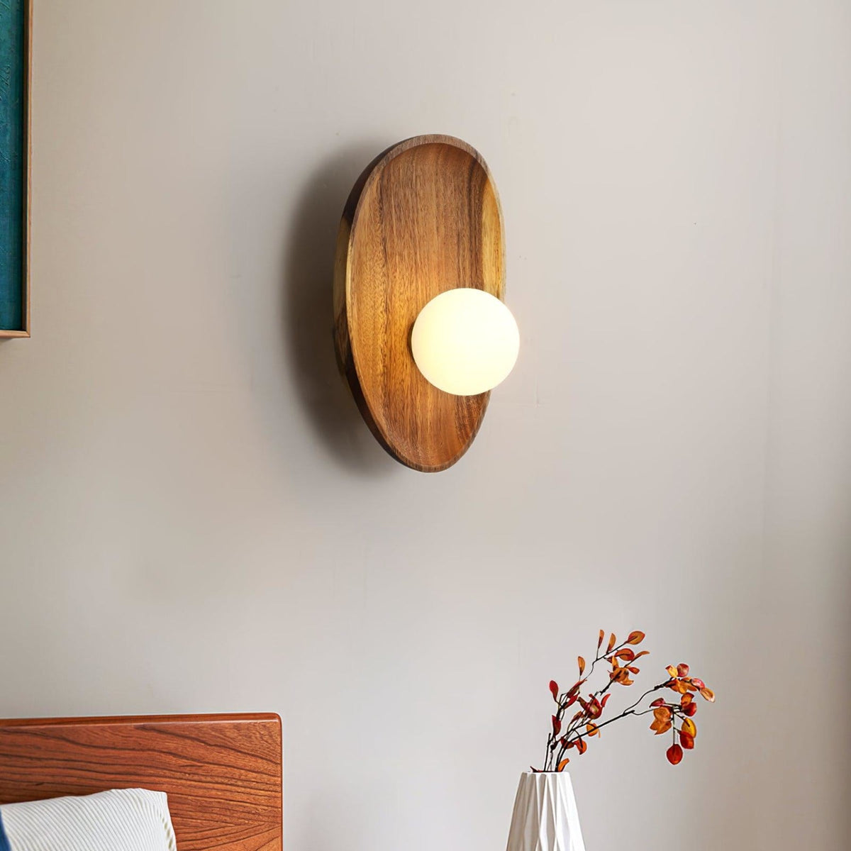 Modern Wood Wall Light 1-Light