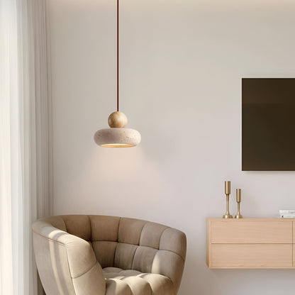 Modern Stone Pendant Light 1-Light