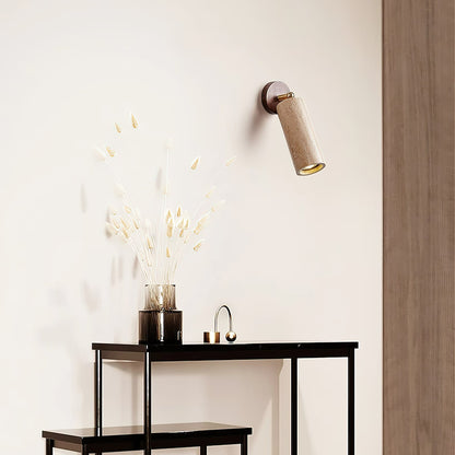 Modern Travertine Ø6.5 Wall Light 1-Light