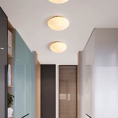 Modern Glass Flush Ceiling Light 1-Light