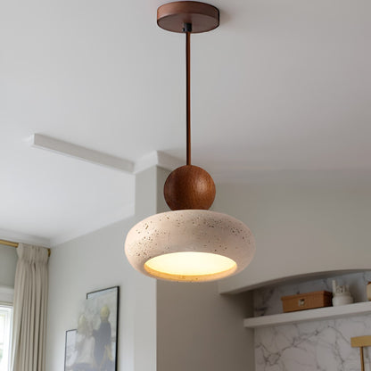 Modern Stone Pendant Light 1-Light
