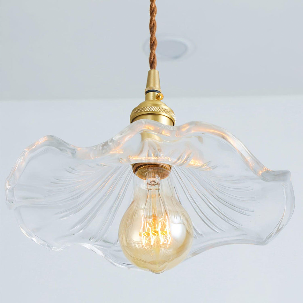 Contemporary Grass Flower Pendant Light 1-Light