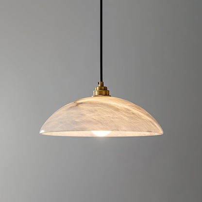 Modern Marble Copper Pendant Light 1-Light