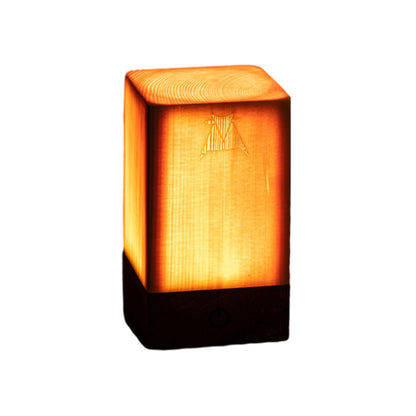 Modern Wood Rechargeable Battery Table Lamp 1-Light