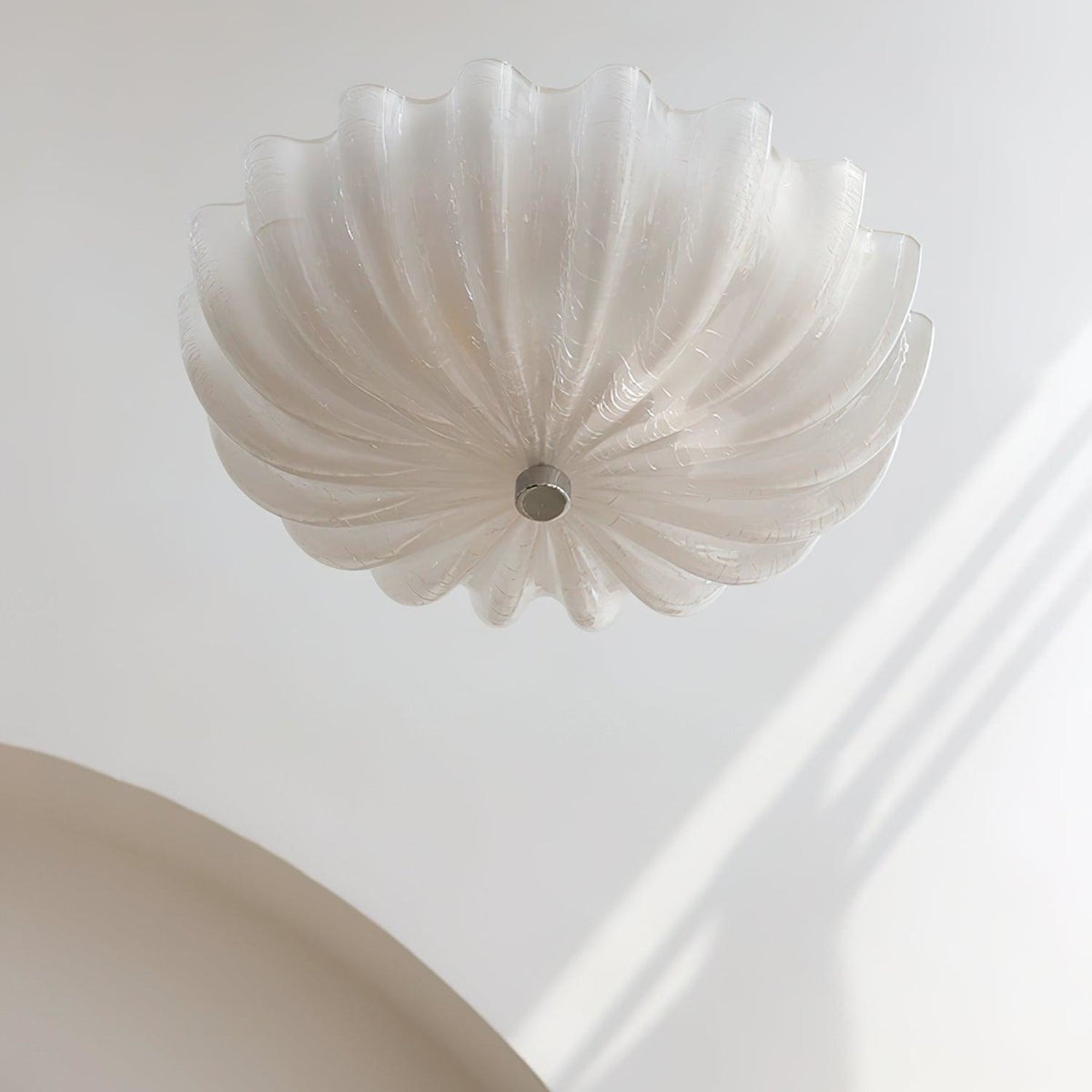 Vintage Iron Flush Ceiling Light 1-Light