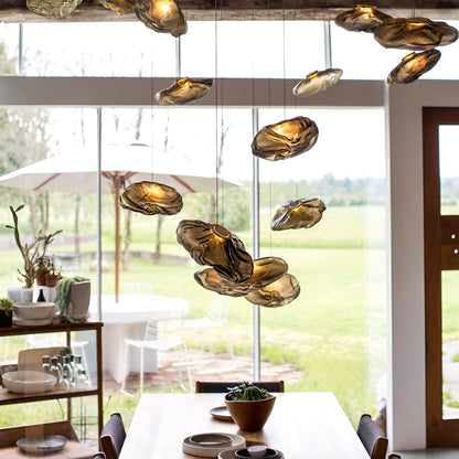 Minimalist Glass Adjustable Cable Pendant Light 1-Light