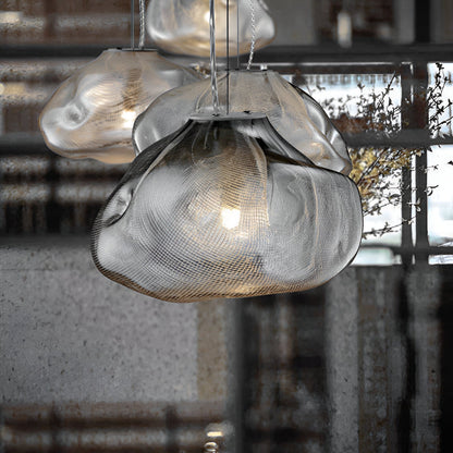 Minimalist Glass Adjustable Cable Pendant Light 1-Light