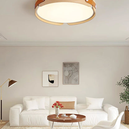 Scandinavian Iron Slim Low-Profile Ceiling Light 1-Light