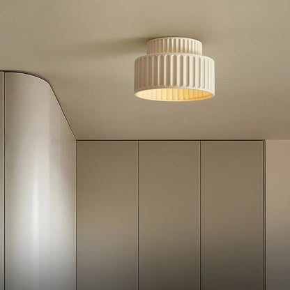 Modern Resin Semi-Flush Ceiling Light 1-Light