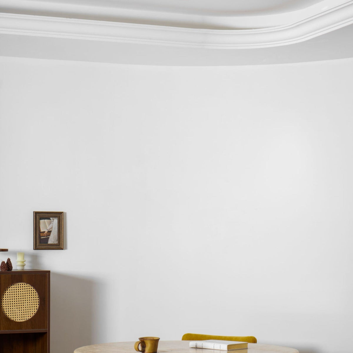 Modern Travertine Slim Profile Ceiling Light 1-Light