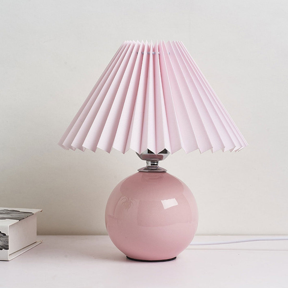 Nordic Ceramic Pleated Table Light | 1-Light