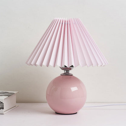 Nordic Ceramic Pleated Table Light | 1-Light