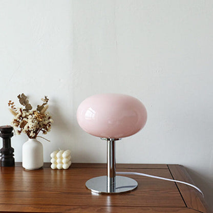 Nordic Retro Round Glass Table Lamp 1-Light