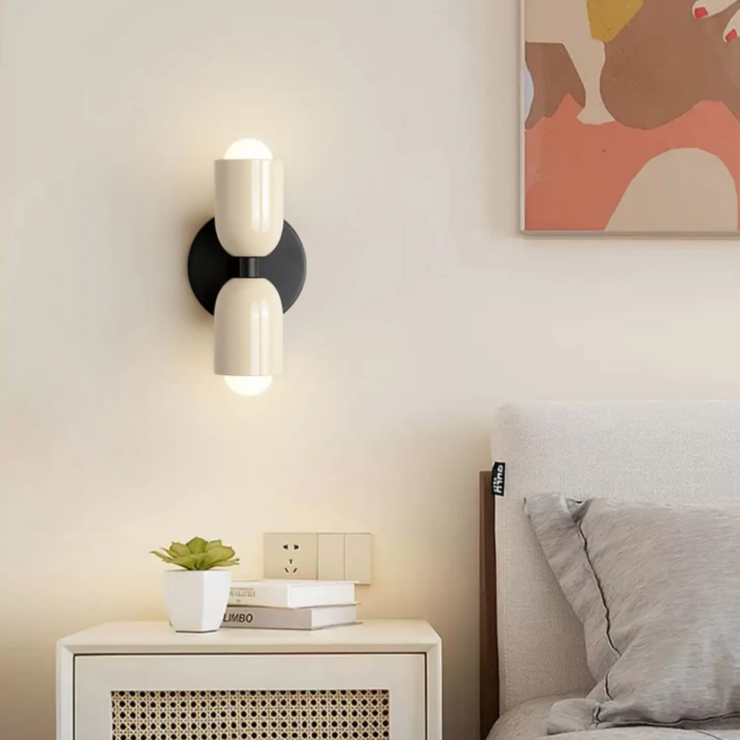 Contemporary Minimalist Cylinder Wall Sconce LED 2-Light