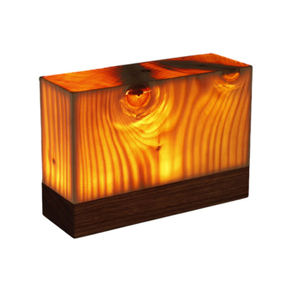 Modern Wood Rechargeable Battery Table Lamp 1-Light