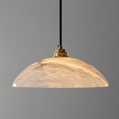 Modern Marble Copper Pendant Light 1-Light