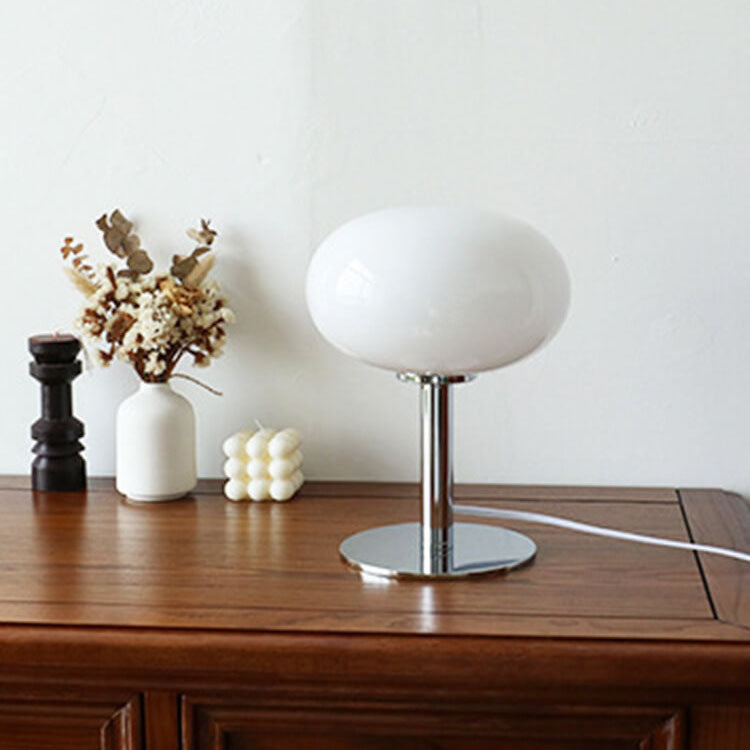 Nordic Retro Round Glass Table Lamp 1-Light