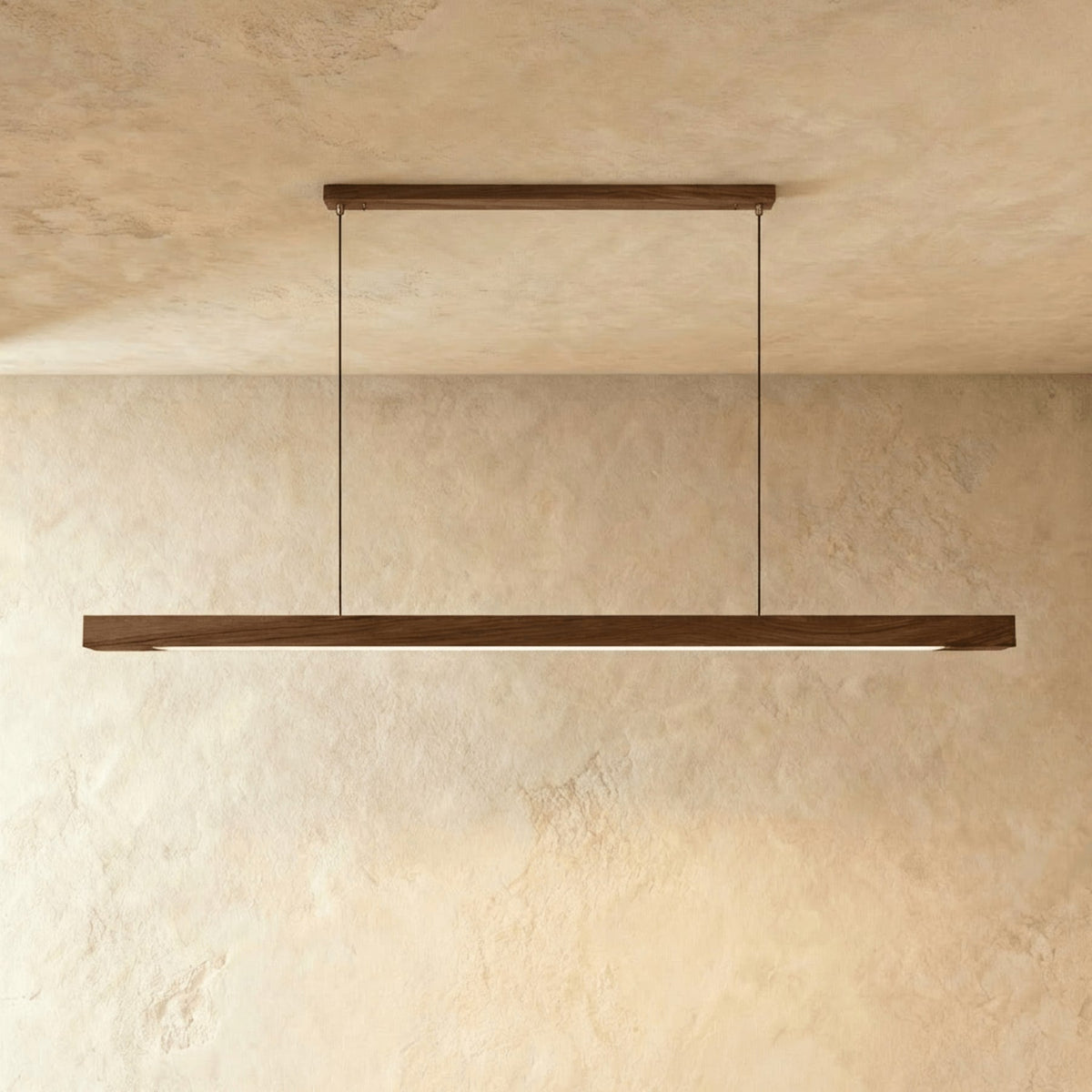 Minimalist Wood Daylight Pendant Light 1-Light