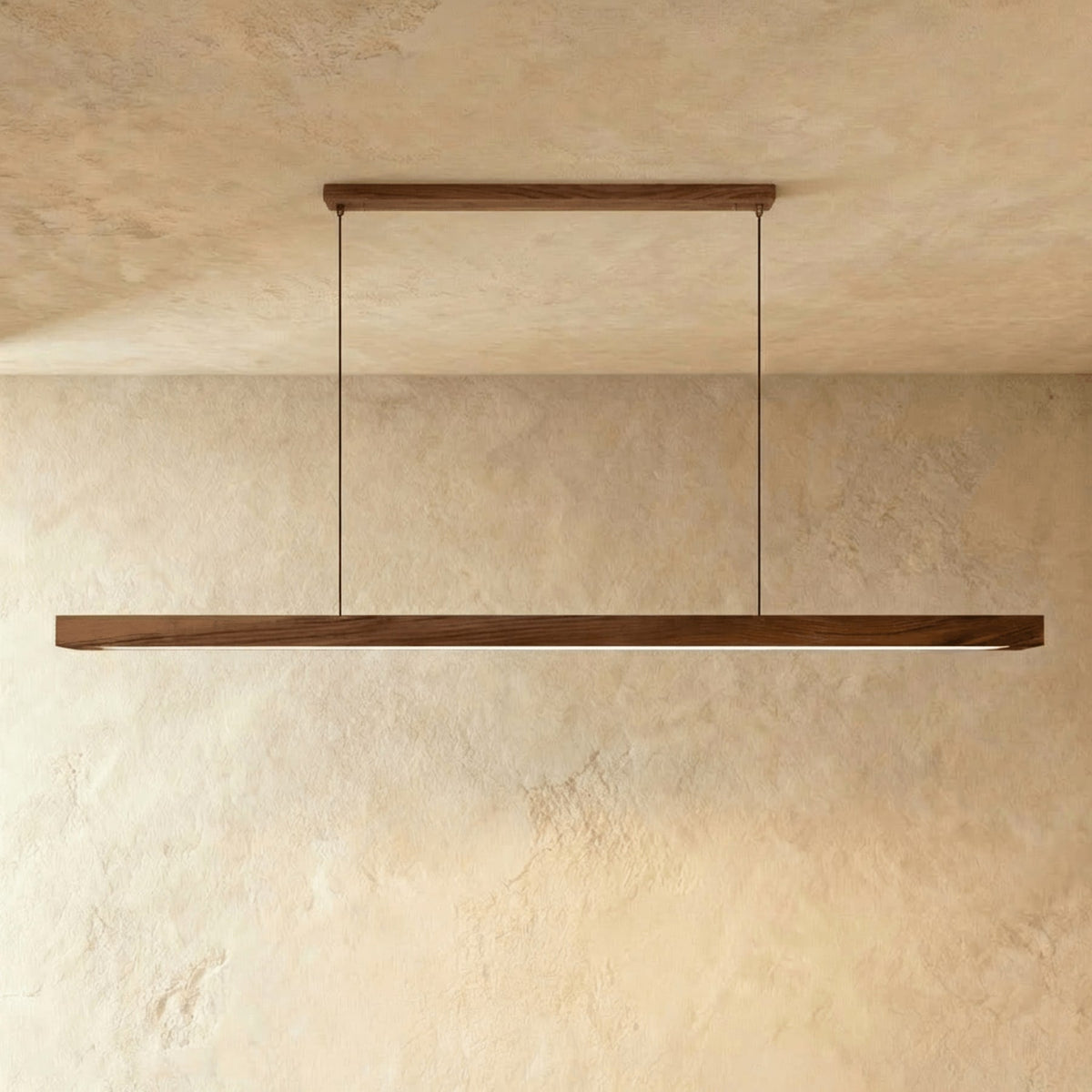 Minimalist Wood Daylight Pendant Light 1-Light