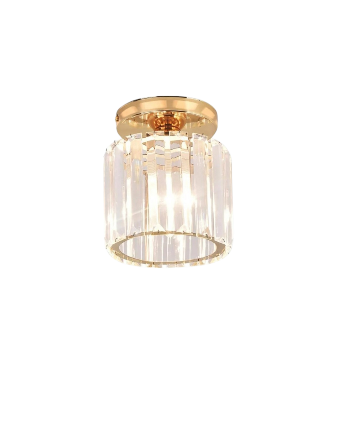 Contemporary Glass Square Ceiling Light 1-Light