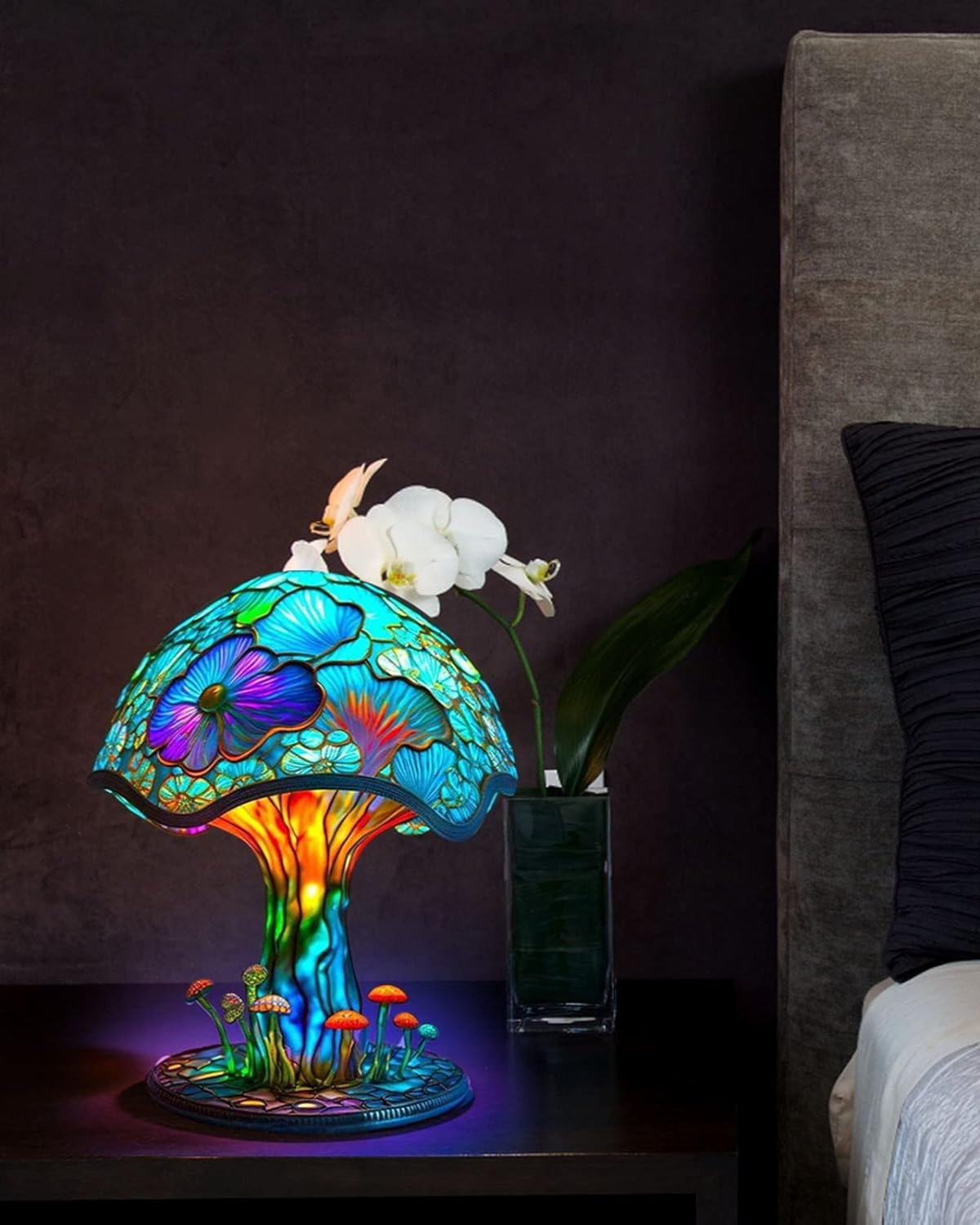 Vintage Mushroom Table Lamp LED 1-Light