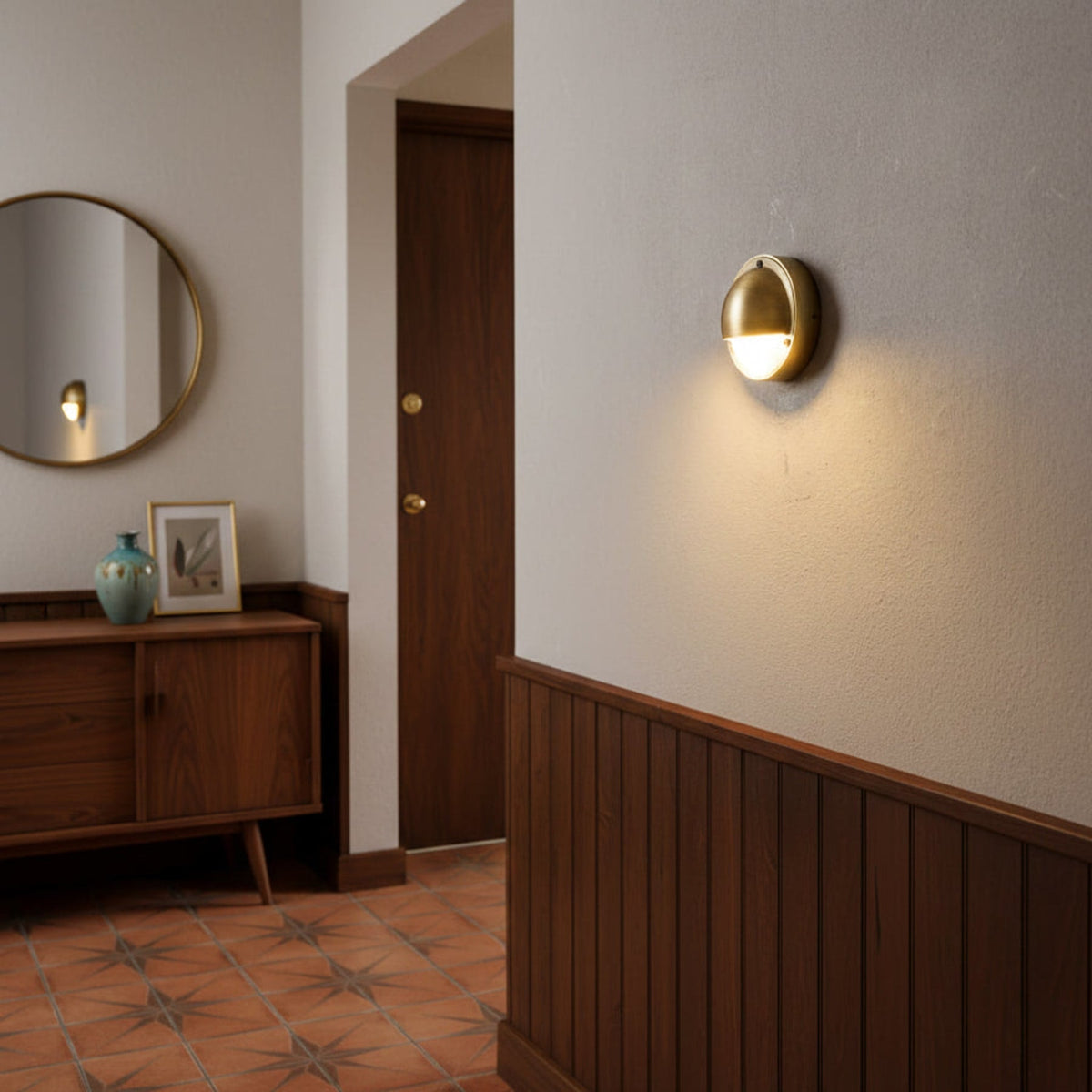 Modern Copper Dimmable Tri-Colour Wall Light 1-Light