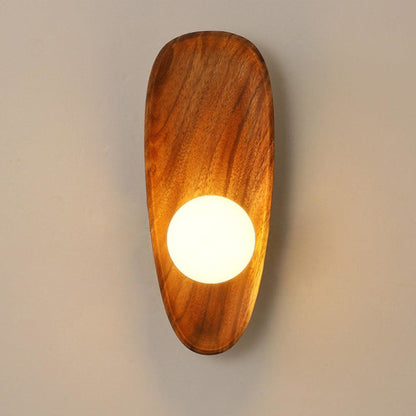 Modern Wood Wall Light 1-Light