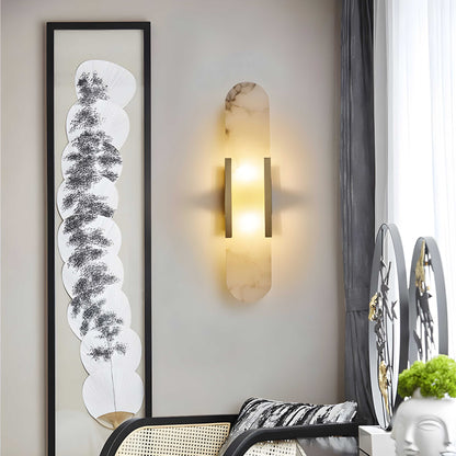 Scandinavian Alabaster Marble Wall Sconce LED 1-Light