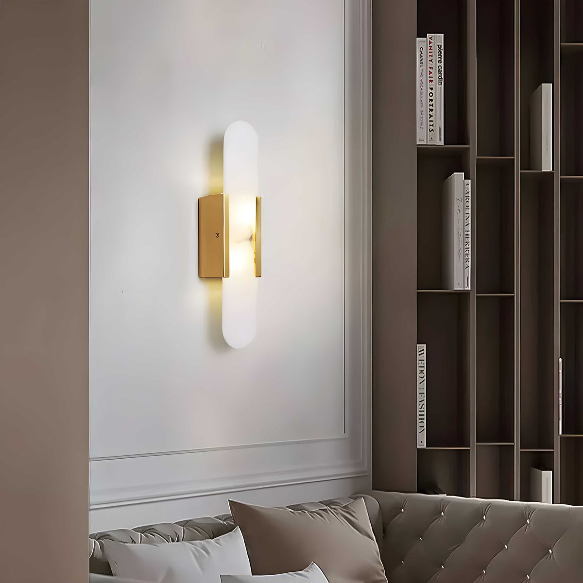 Scandinavian Alabaster Marble Wall Sconce LED 1-Light