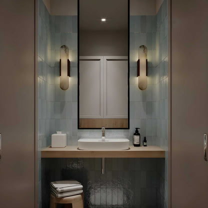 Scandinavian Alabaster Marble Wall Sconce LED 1-Light