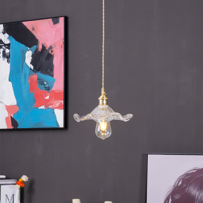 Contemporary Grass Flower Pendant Light 1-Light