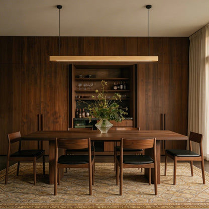 Minimalist Wood Daylight Pendant Light 1-Light