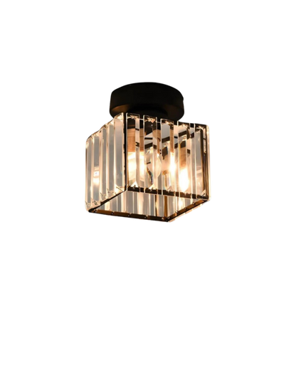 Contemporary Glass Square Ceiling Light 1-Light