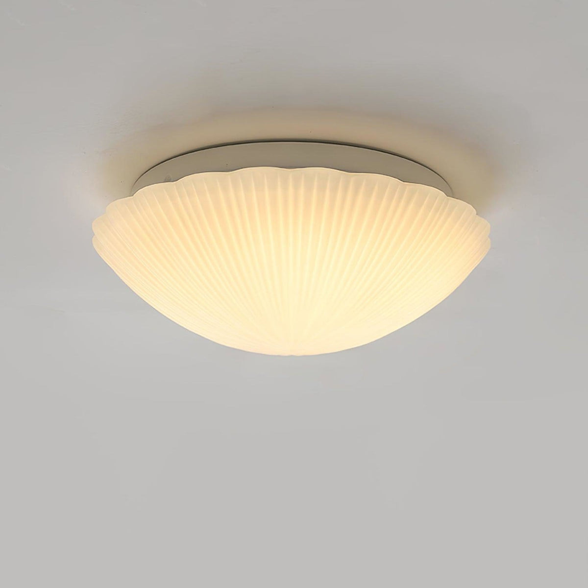 Modern Glass Flush Ceiling Light 1-Light