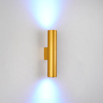 Contemporary Cylindrical LED 2-Light Wall Sconce