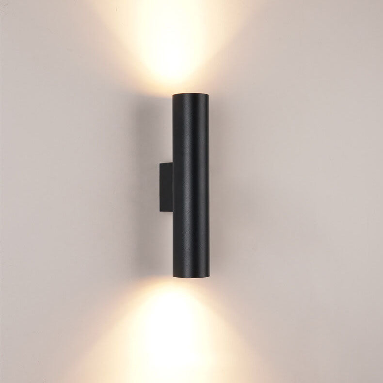 Contemporary Cylindrical LED 2-Light Wall Sconce