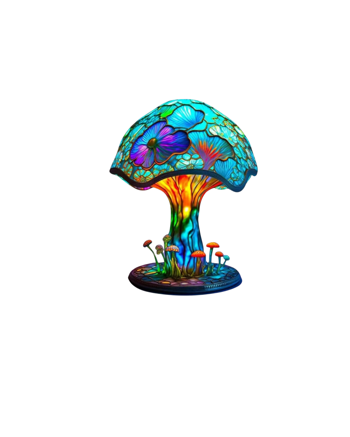 Vintage Mushroom Table Lamp LED 1-Light
