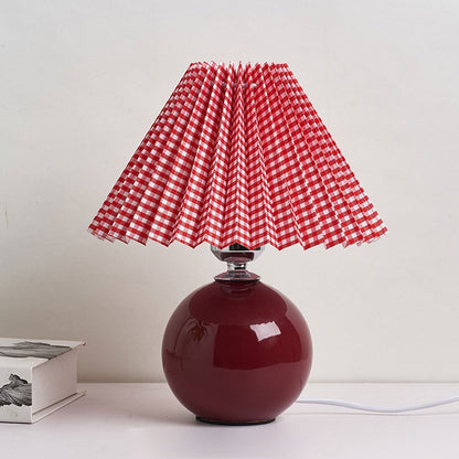 Nordic Ceramic Pleated Table Light | 1-Light