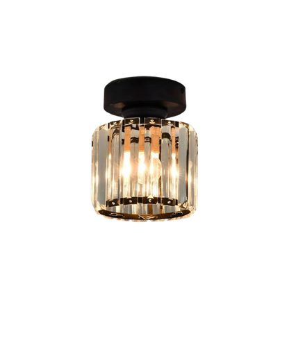 Contemporary Glass Square Ceiling Light 1-Light