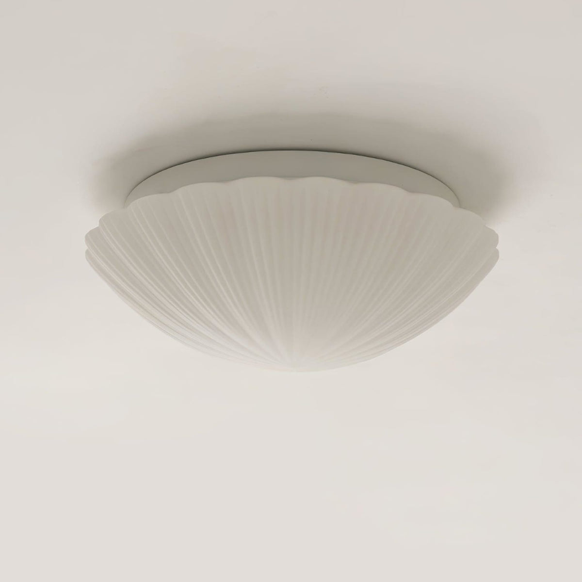 Modern Glass Flush Ceiling Light 1-Light