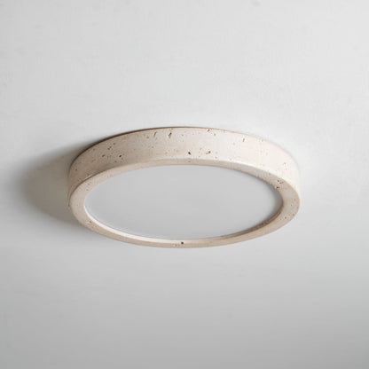 Modern Travertine Slim Profile Ceiling Light 1-Light