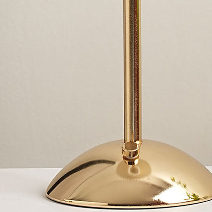 Nordic Brass Pleated Fabric Cone Table Light | 1-Light