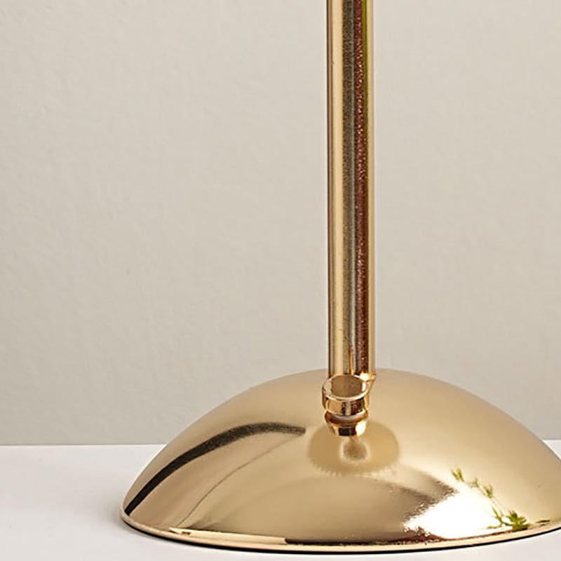 Nordic Brass Pleated Fabric Cone Table Light | 1-Light