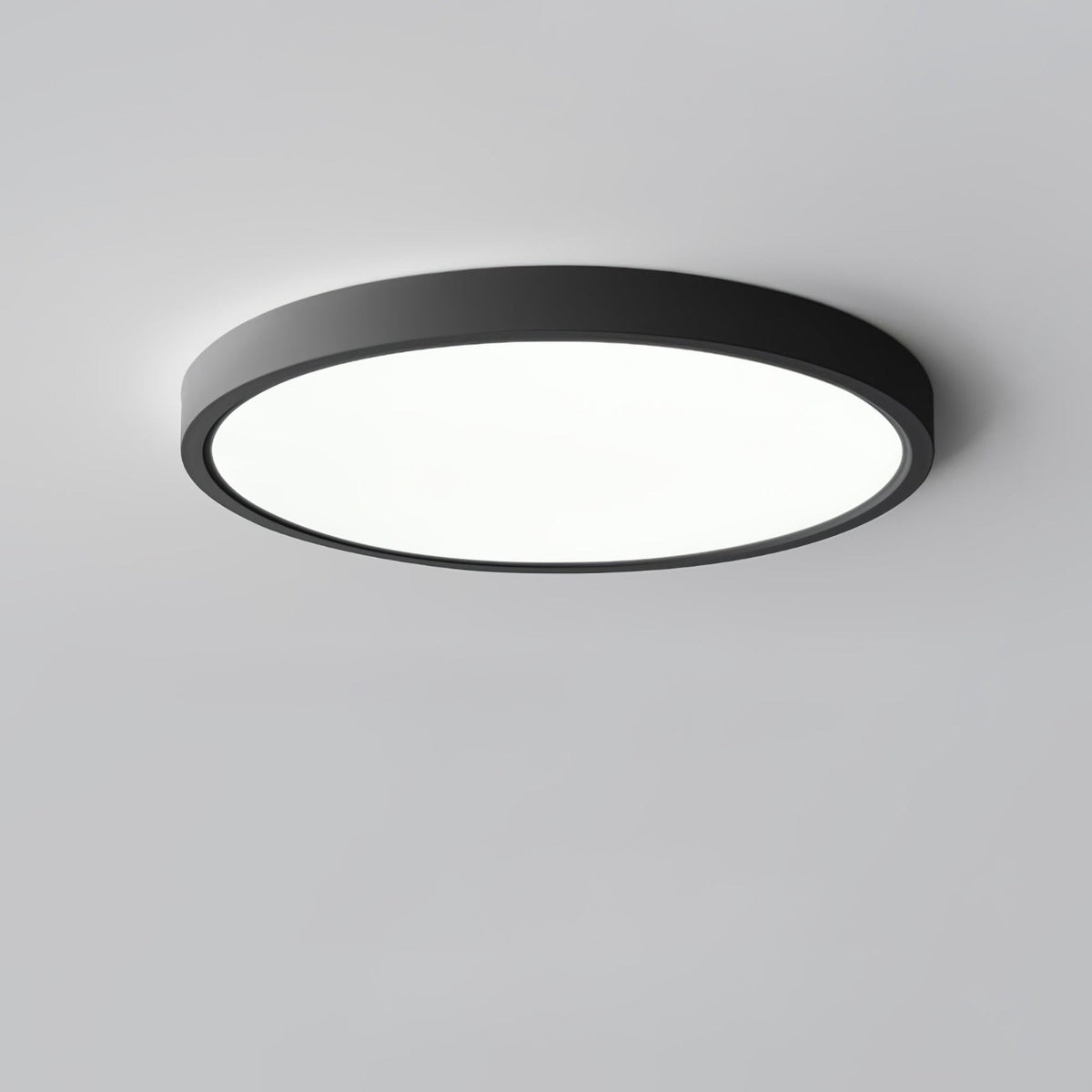 Minimalist Iron Slim Low-Profile Ceiling Light 1-Light
