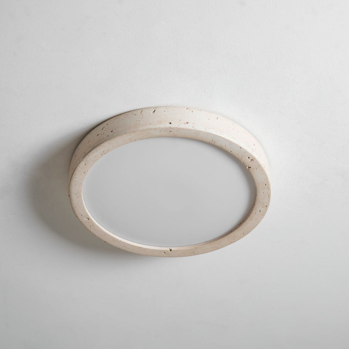 Modern Travertine Slim Profile Ceiling Light 1-Light