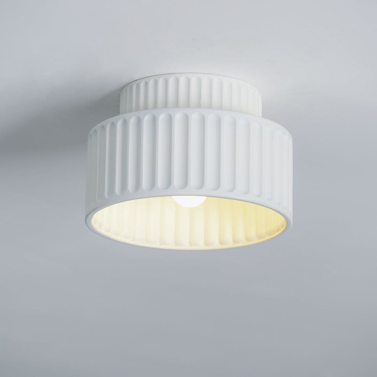 Modern Resin Semi-Flush Ceiling Light 1-Light