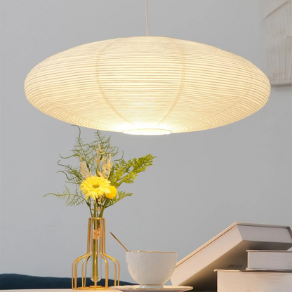 Japandi Paper Xuan Shade Pendant Light 1-Light