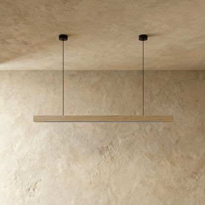 Minimalist Wood Daylight Pendant Light 1-Light