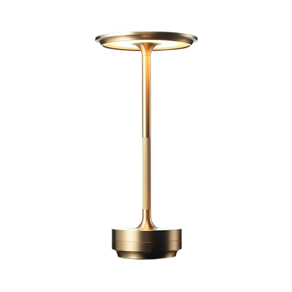 Modern Brass Cone LED Rechargeable Table Lamp 1-Light